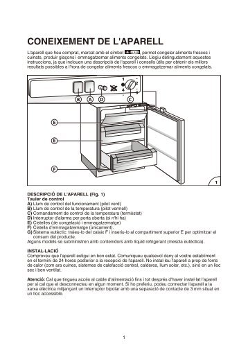 KitchenAid Z A1/I - Freezer - Z A1/I - Freezer CA (850785001500) Istruzioni per l'Uso