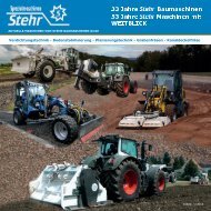 Stehr Baumaschinen GmbH Portfolio 2016