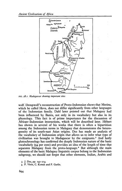 UNESCO Ancient Civilizations of Africa (Editor G. Mokhtar)