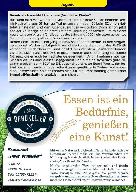 Sport Club Aktuell - Ausgabe 28 - 22.05.2016 - FSV Duisburg