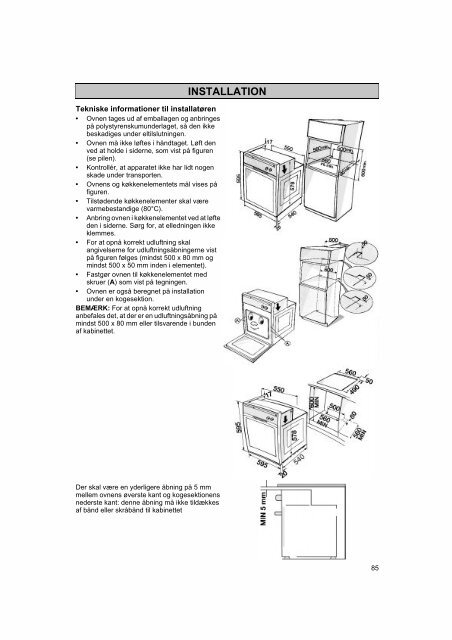 KitchenAid OBI 106 S - Oven - OBI 106 S - Oven DA (854147601020) Istruzioni per l'Uso