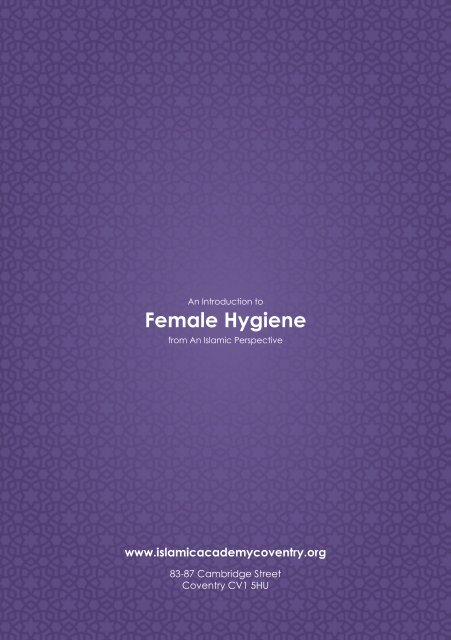 Female Hygiene