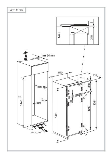 KitchenAid 904.2.12 - Fridge/freezer combination - 904.2.12 - Fridge/freezer combination EUR (850365516000) Installazione