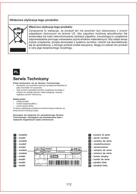 KitchenAid UAAA 13 F HH P - Freezer - UAAA 13 F HH P - Freezer RO (F084991) Istruzioni per l'Uso