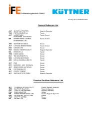 Aufbereitungstechnik GmbH Cement Reference List ... - Kuttner