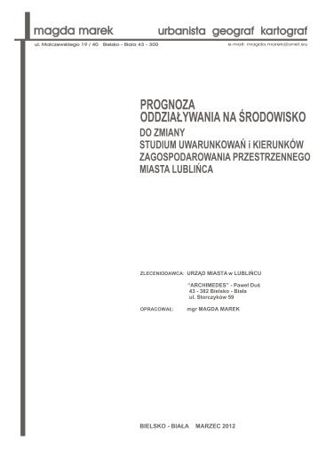 Lubliniec - prognoza suikzp- ok³adka - Lubliniec.pl