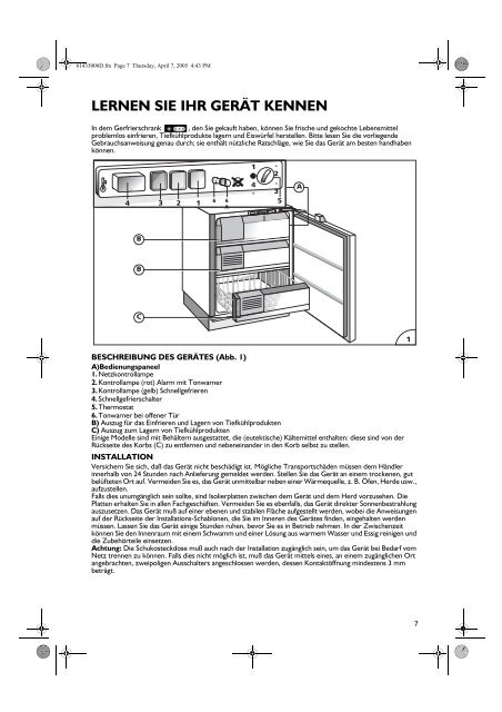 KitchenAid ZFA101L - Freezer - ZFA101L - Freezer DE (850704101000) Istruzioni per l'Uso