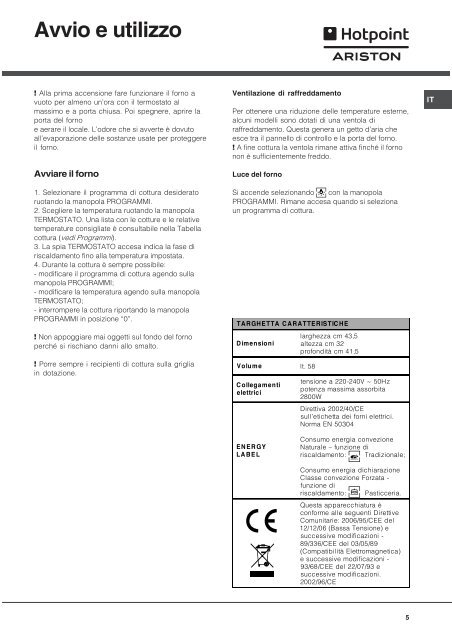 KitchenAid F 83.1 IX /HA - Oven - F 83.1 IX /HA - Oven FR (F058889) Istruzioni per l'Uso