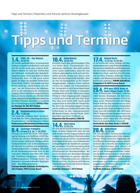 2016-01: TOP Magazin Dortmund | FRÜHJAHR