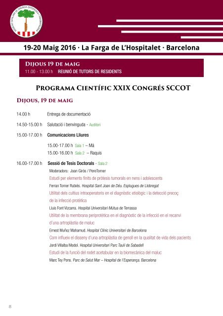 XXIX Congrés X Reunió