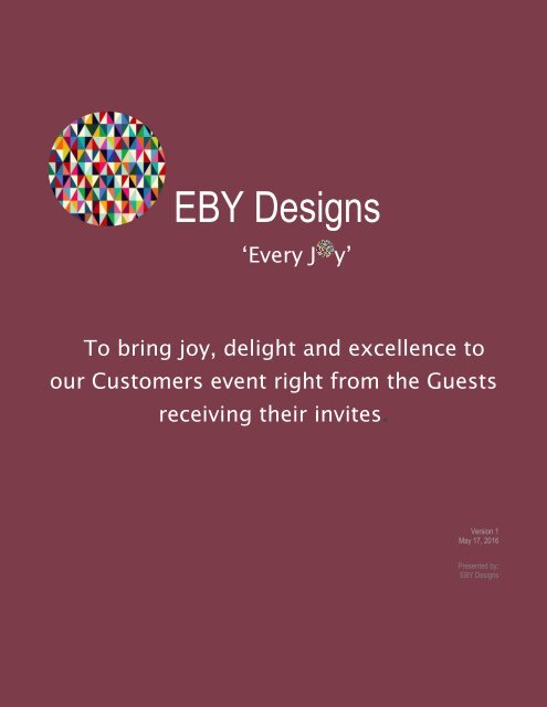 EBY Designs Magazine