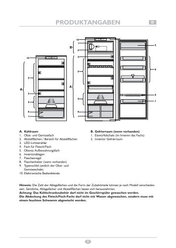 KitchenAid 911.2.02 - Refrigerator - 911.2.02 - Refrigerator DE (855162716010) Scheda programmi