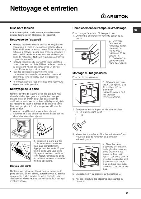 KitchenAid F 522.2 IX - Oven - F 522.2 IX - Oven EN (F034002) Istruzioni per l'Uso