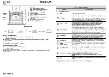 KitchenAid 700 947 31 - Oven - 700 947 31 - Oven HU (857917301010) Istruzioni per l'Uso