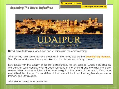 Exploring The Royal Rajasthan - HolidayKeys.co.uk