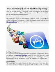 Know the Detailing Of The iOS App Marketing Strategy!