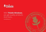 Thistle Windows & Conservatories Brochure 2016