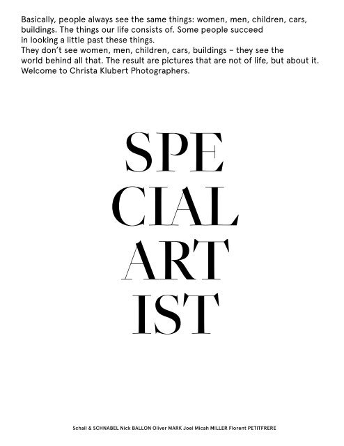 Agency Book - Special Artist 2 - Edition 1