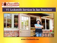 Emergency locksmith services San Francisco CA|V1Locksmith