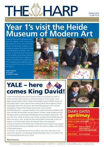 The Weekly Newsletter of The King David School