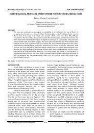 Microbiological profile of street vended foods in Cochin