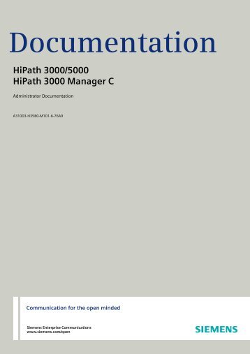 Documentation - Siemens HiPath Knowledge Base