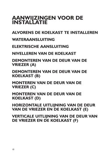 KitchenAid 20RB-D3 A+ SF - Side-by-Side - 20RB-D3 A+ SF - Side-by-Side NL (858641211030) Installazione