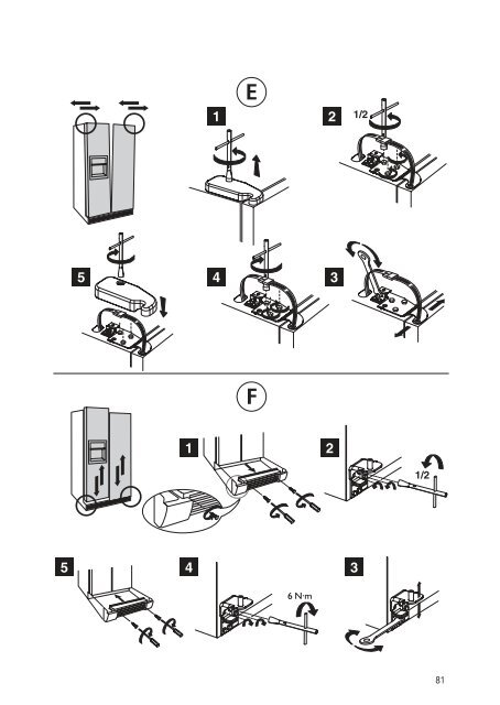 KitchenAid 20RB-D3 A+ SF - Side-by-Side - 20RB-D3 A+ SF - Side-by-Side CS (858641211030) Installazione