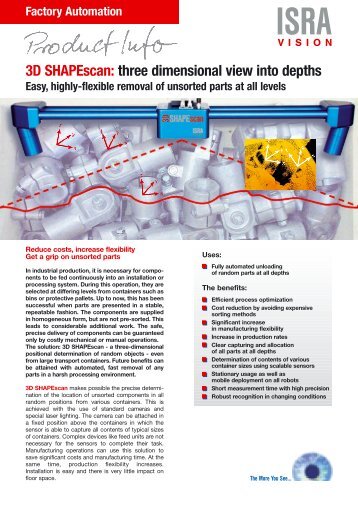 3D SHAPEscan - ISRA VISION AG