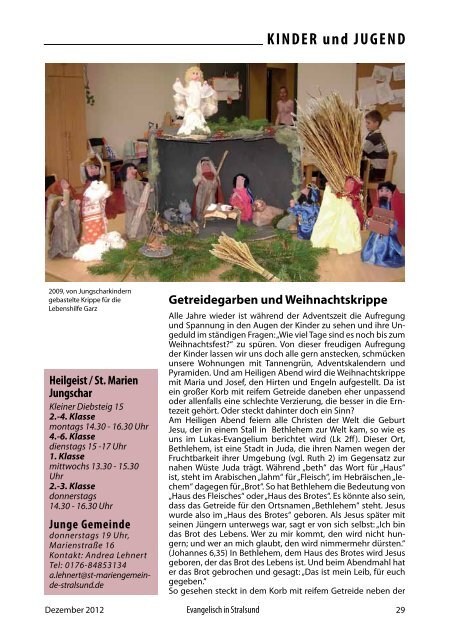 gottesdienste - St.Nikolai zu Stralsund