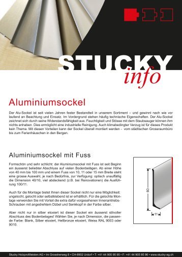 info - Stucky Holzprofilleisten AG