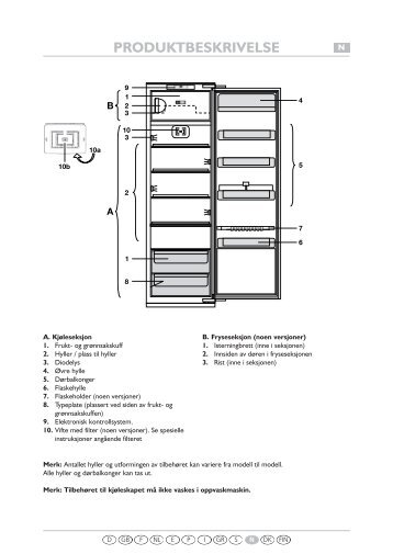 KitchenAid 906.2.12 - Refrigerator - 906.2.12 - Refrigerator NO (855164516000) Scheda programmi