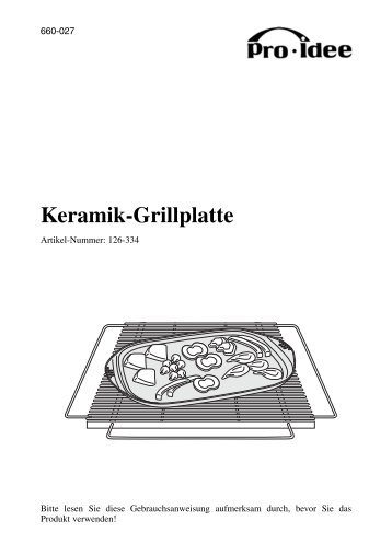 Keramik-Grillplatte