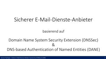Sicherer E-Mail-Dienste-Anbieter