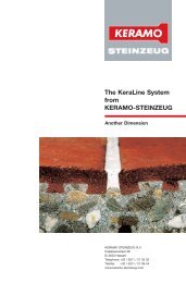 The KeraLine System from KERAMO-STEINZEUG