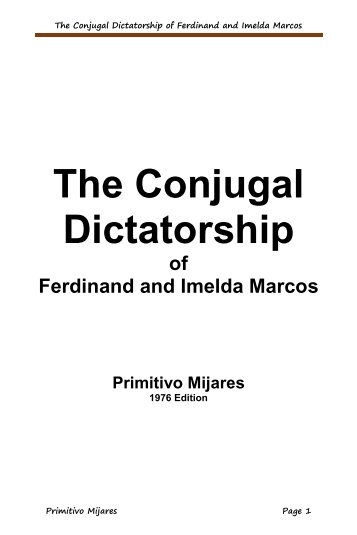 The Conjugal Dictatorship