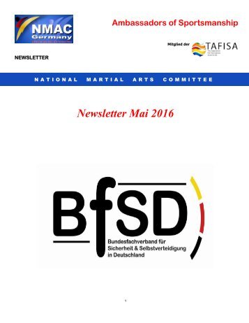 Newsletter Mai 2016