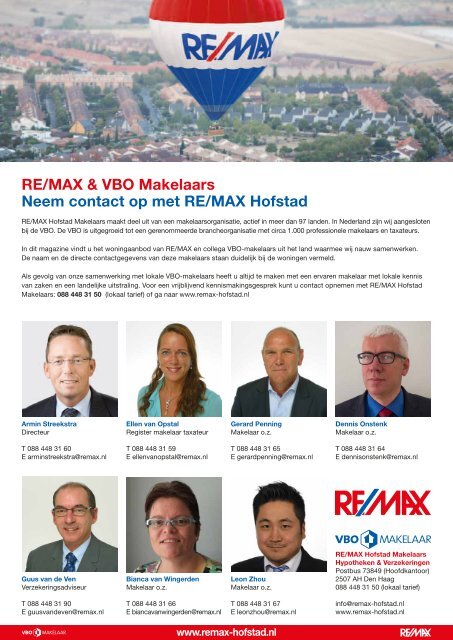 RE/MAX Hofstad Woning Magazine #5 | juni 2016