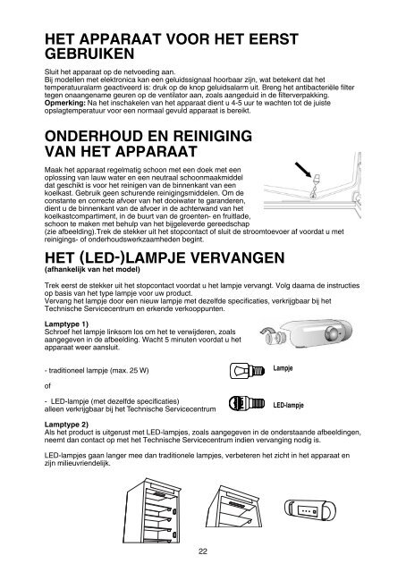 KitchenAid ZSZ 12 A1 D/HA - Refrigerator - ZSZ 12 A1 D/HA - Refrigerator NL (859991016980) Istruzioni per l'Uso