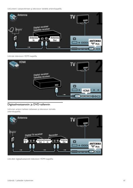 Philips T&eacute;l&eacute;viseur LED - Mode d&rsquo;emploi - FIN