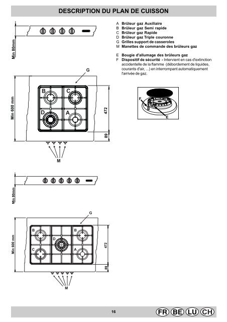 KitchenAid XBP 40TC SX 2V FB - Hob - XBP 40TC SX 2V FB - Hob EN (F030359) Istruzioni per l'Uso