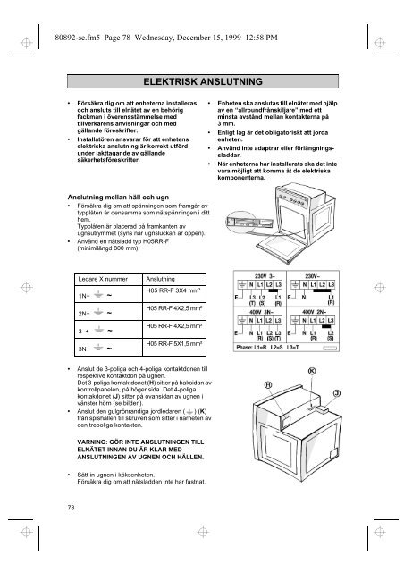 KitchenAid 345 309 85 - Oven - 345 309 85 - Oven SV (854145201020) Istruzioni per l'Uso