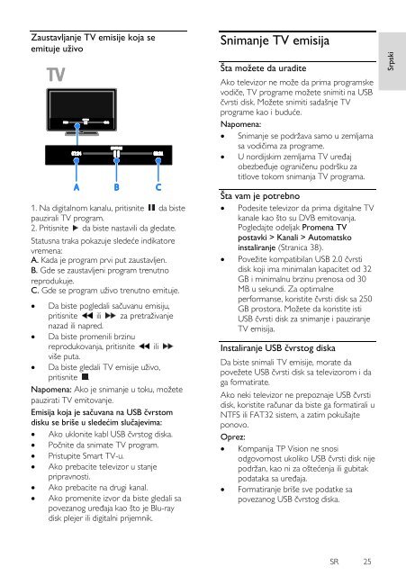 Philips 3200 series T&eacute;l&eacute;viseur LED Smart TV plat - Mode d&rsquo;emploi - SRP