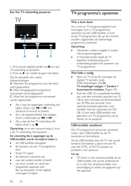 Philips 3200 series T&eacute;l&eacute;viseur LED Smart TV plat - Mode d&rsquo;emploi - NLD