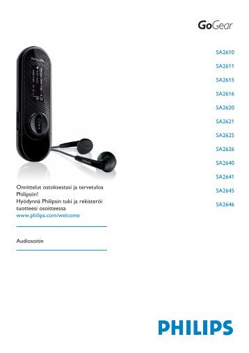 Philips GoGEAR Baladeur MP3 - Mode dâemploi - FIN