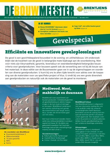 Gevelspecial IN DIT NUMMER - Brentjens