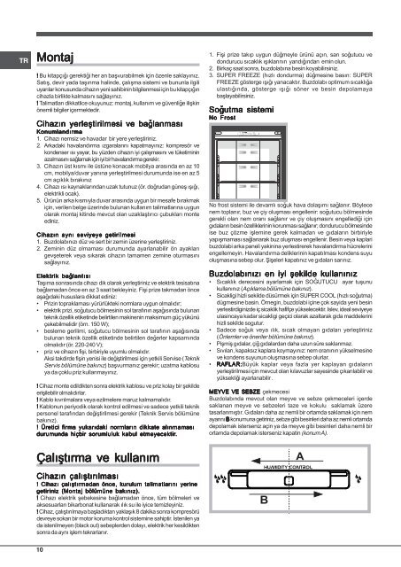 KitchenAid E2BLH 19223 X F (TK) - Fridge/freezer combination - E2BLH 19223 X F (TK) - Fridge/freezer combination TR (F082109) Istruzioni per l'Uso