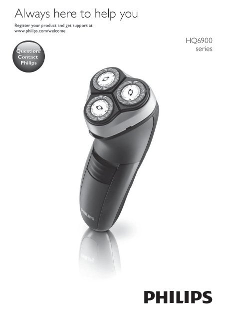 Philips Shaver series 3000 Rasoir &eacute;lectrique rasage &agrave; sec - Mode d&rsquo;emploi - RUS