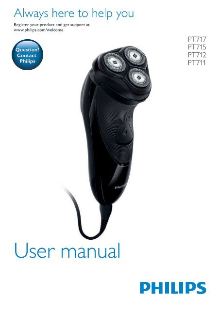 Philips Shaver series 3000 Rasoir &eacute;lectrique rasage &agrave; sec - Mode d&rsquo;emploi - RUS