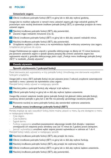 Philips &Eacute;veil Lumi&egrave;re - Mode d&rsquo;emploi - HRV